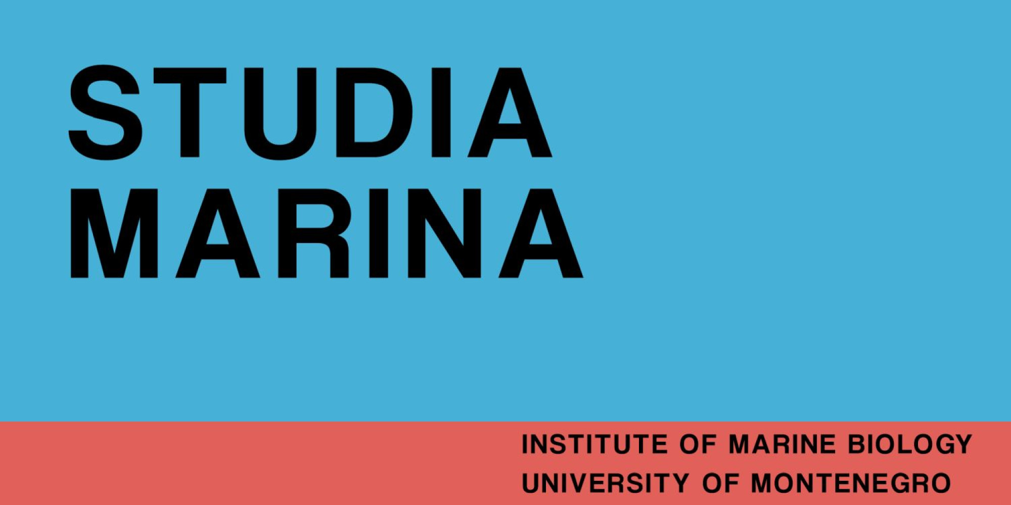 STUDIA MARINA    Internationally peer-reviewed scientific journal