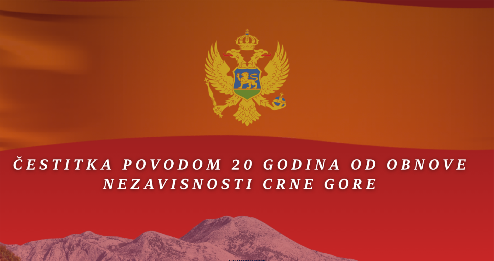 Čestitka povodom 20 godina od obnove nezavisnosti Crne Gore