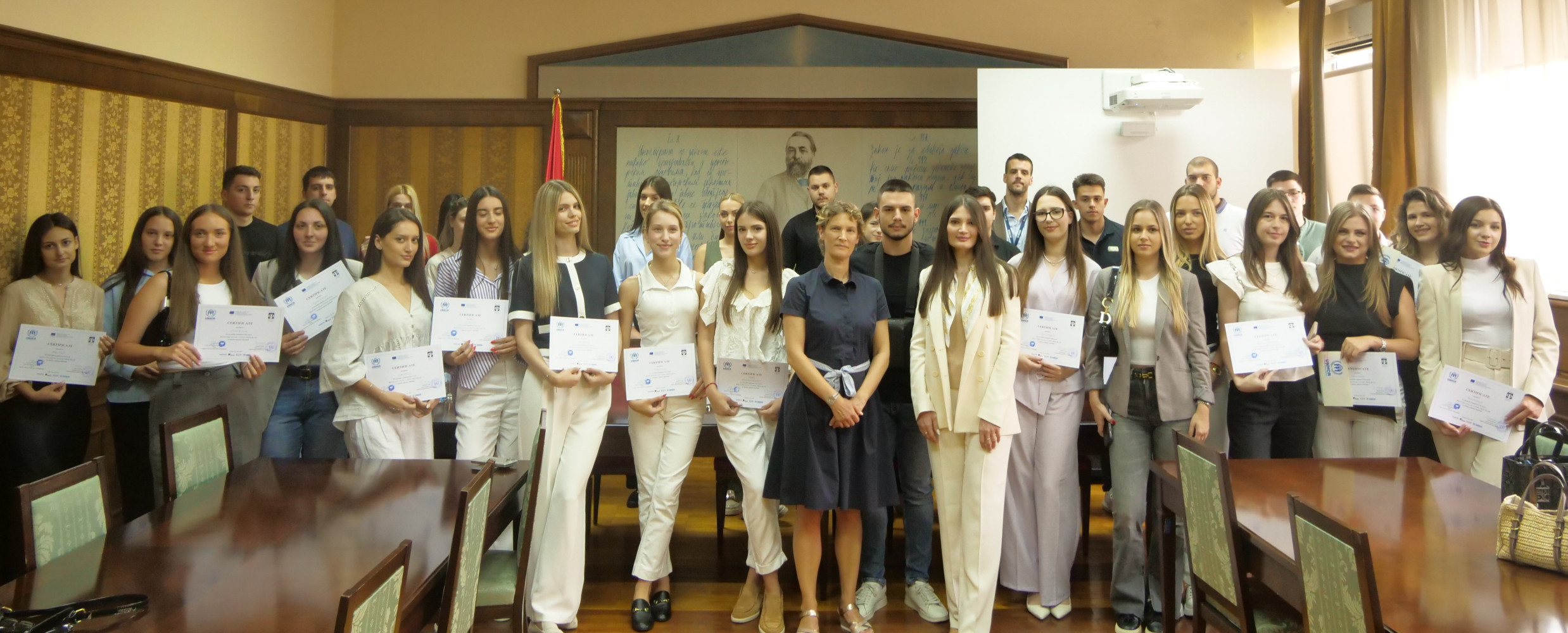 Svečana dodjela diploma polaznicima Pravne klinike o izbjegličkom pravu    20 juna 2025, na datum kada se u svijetu obilježava Dan izbjeglica, na Pravnom fakultetu je upriličena svečana dodjela diploma studentima treće godine osnovnih studija, za uspješno pohađanje Pravne klinike o izbjegličkom pravu, koju organizuju Pravni fakultet i Kancelarija UNHCR u Crnoj Gori.