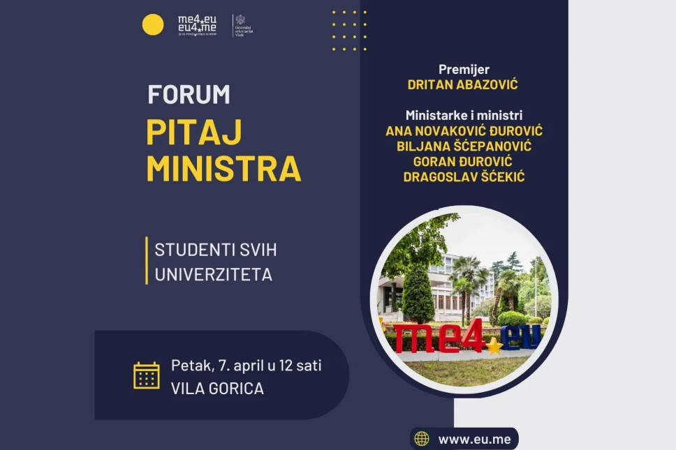 Pitaj ministra: Premijer i ministri sa studentima na Forumu