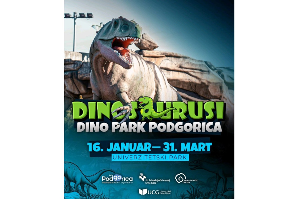 Izložba dinosaurusa u univerzitetskom parku