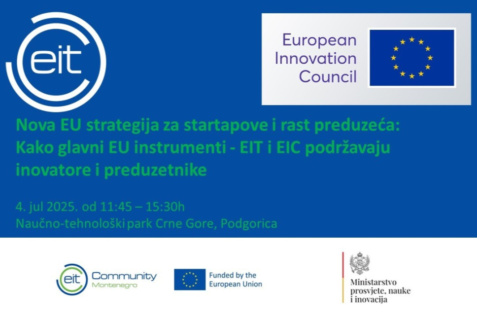 Info dan o novoj evropskoj strategiji za startapove i glavnim instrumentima EU podrške: Kako Evropski institut za inovacije i tehnologiju i Evropski savjet za inovacije pomažu inovatore