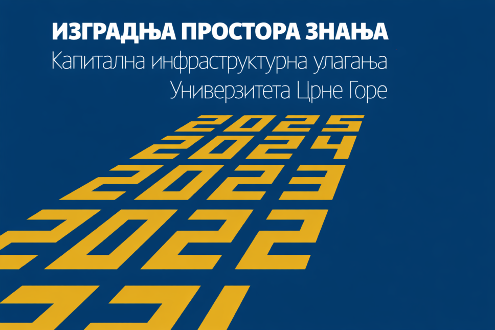 Video i publikacija o kapitalnim infrastrukturnim ulaganjima Univerziteta Crne Gore 2021-2025