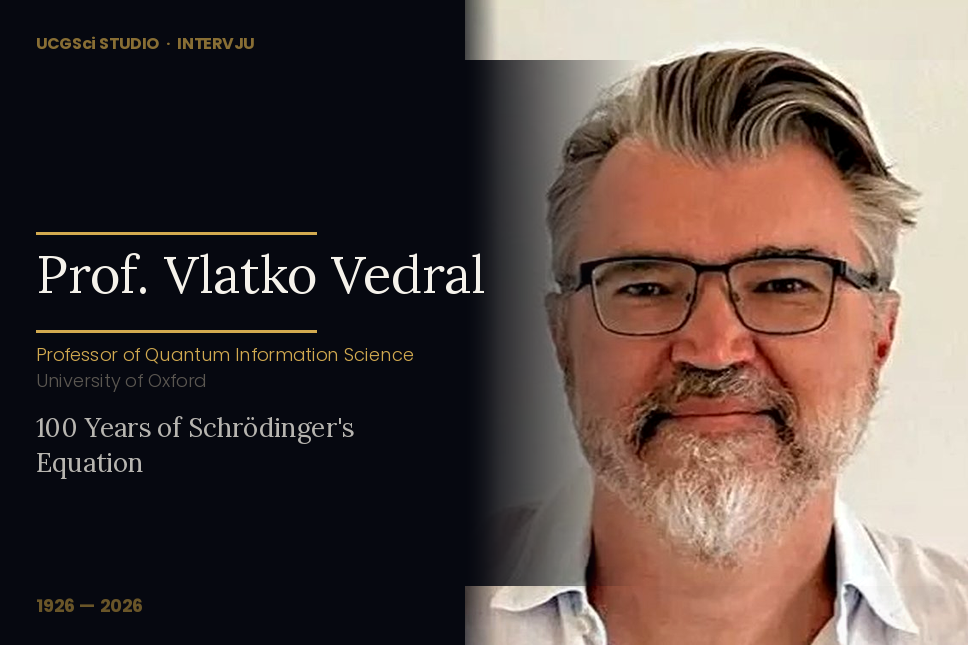 UCG SCIStudio: Intervju povodom stogodišnjice Schrödingerove jednačine