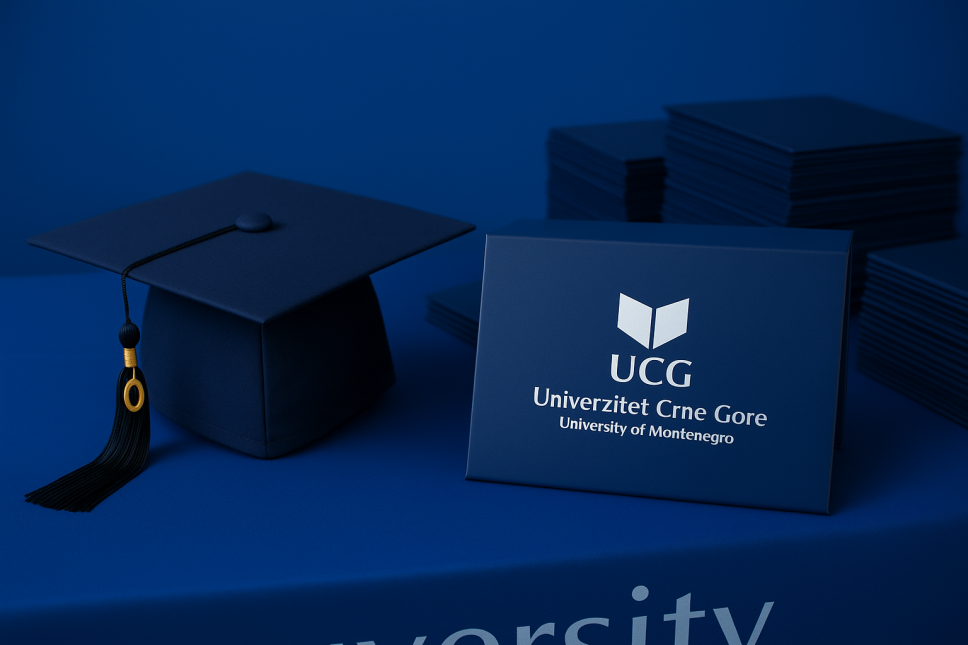 Plaques for Five Best Students of the University of Montenegro