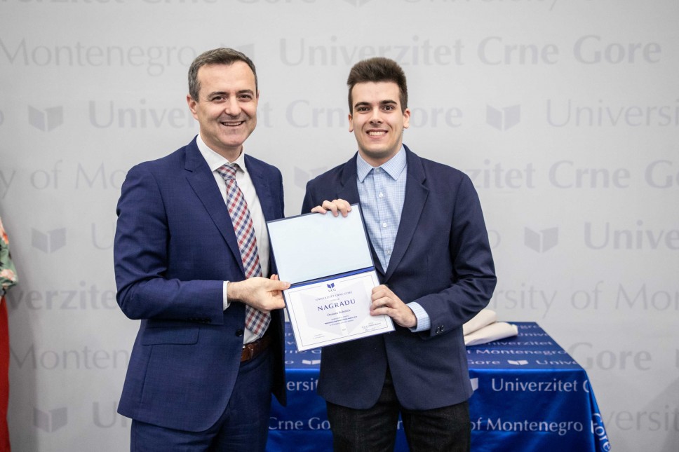 Dušan Subotić, Best Student of the Faculty of Science and Mathematics for the Academic Year 2022/23