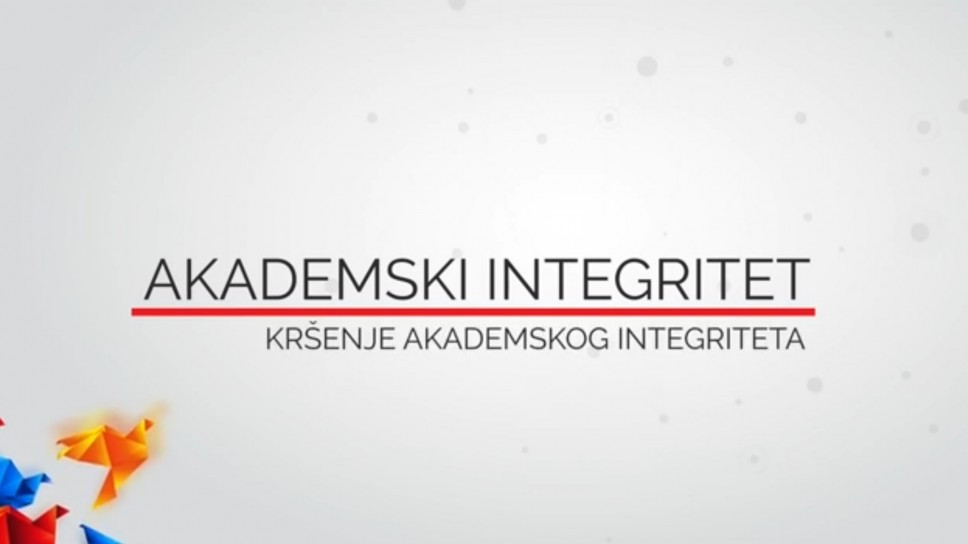 VIDEO 2 - Kršenje akademskog integriteta