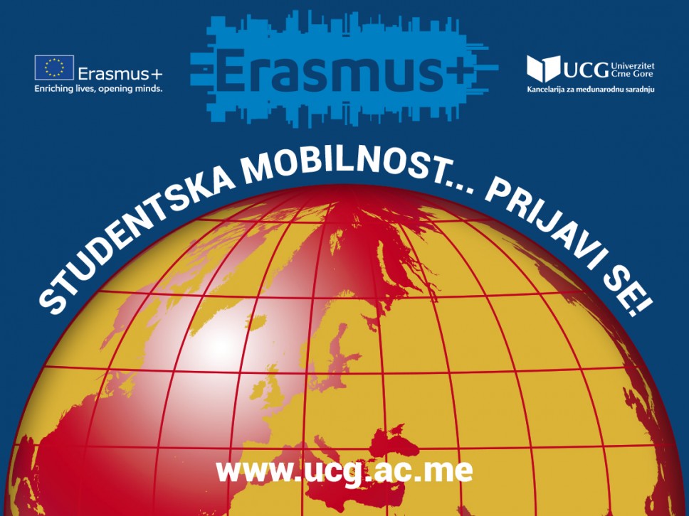 Aktuelni Erasmus+ konkursi za razmjenu studenata i osoblja u akademskoj 2021/2022.
