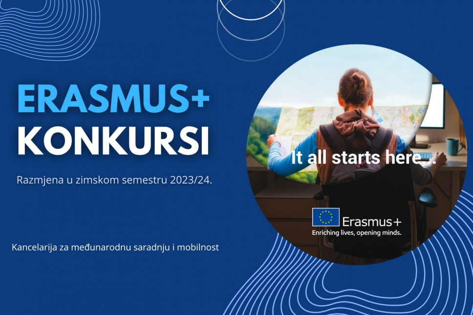 Novi <span class="CyrLatIgnore">Erasmus</span>+ konkursi za mobilnost studenata u akademskoj 2023/24. 