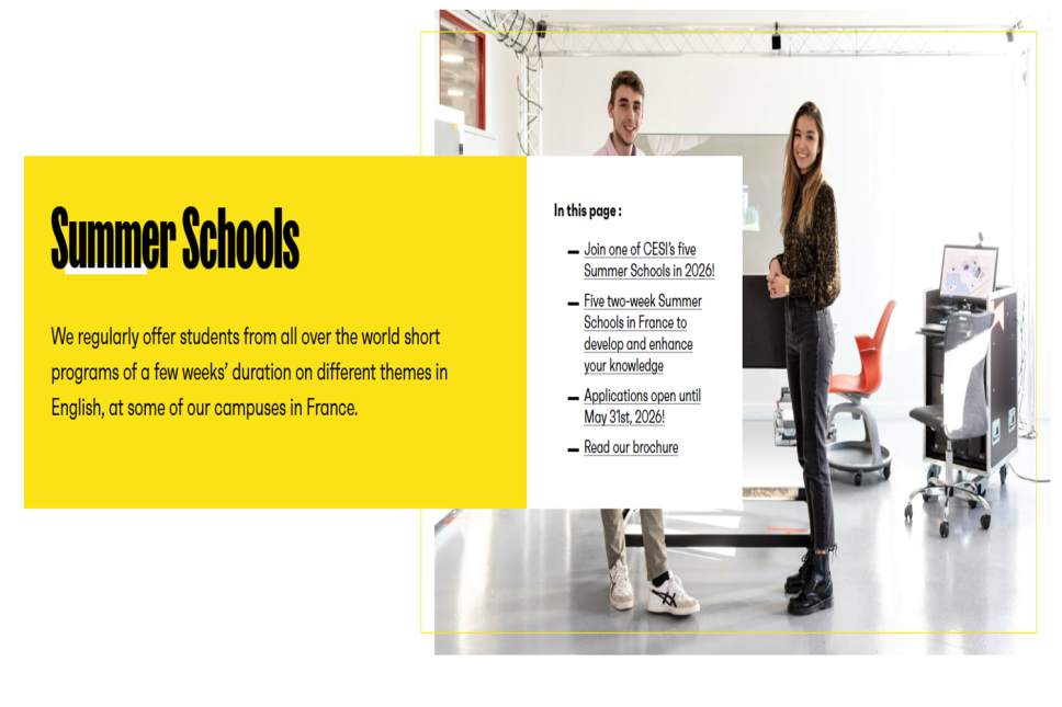 Summer Schools in France