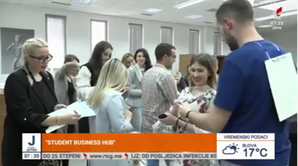 About the Student Business Hub program in the morning shows of RTCG and TV Vijesti