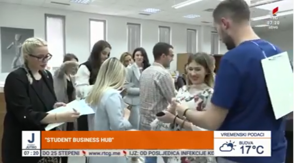 O Student Business Hub programu u jutarnjim emisijama RTCG i TV Vijesti  