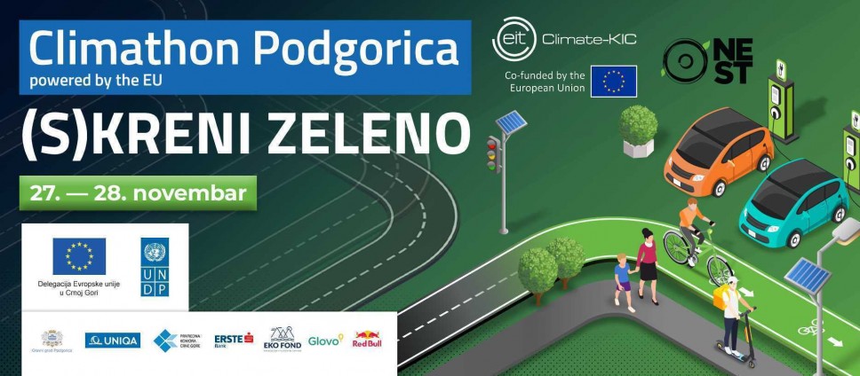 Otvorene prijave za Climaton Podgorica 2021: (S)KRENI ZELENO