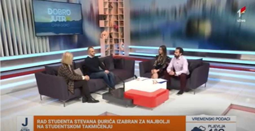 Student of the Faculty of Economics of UoM Stevan Đurić and prof. Danijela Jacimovic on the Success of International Competition