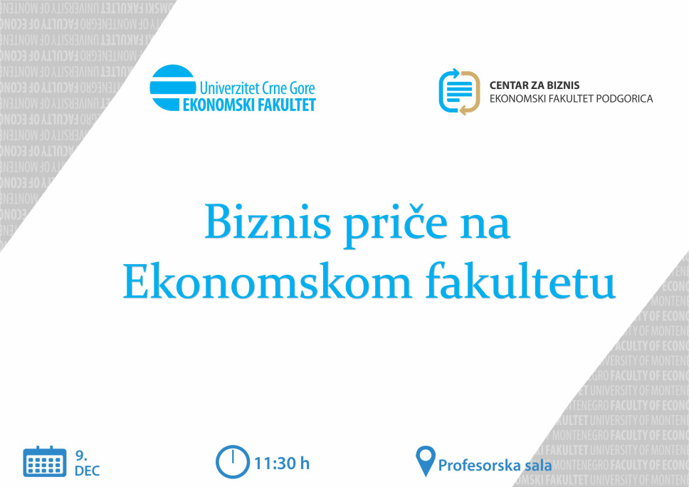 Nova biznis priča za studente Ekonomskog fakulteta