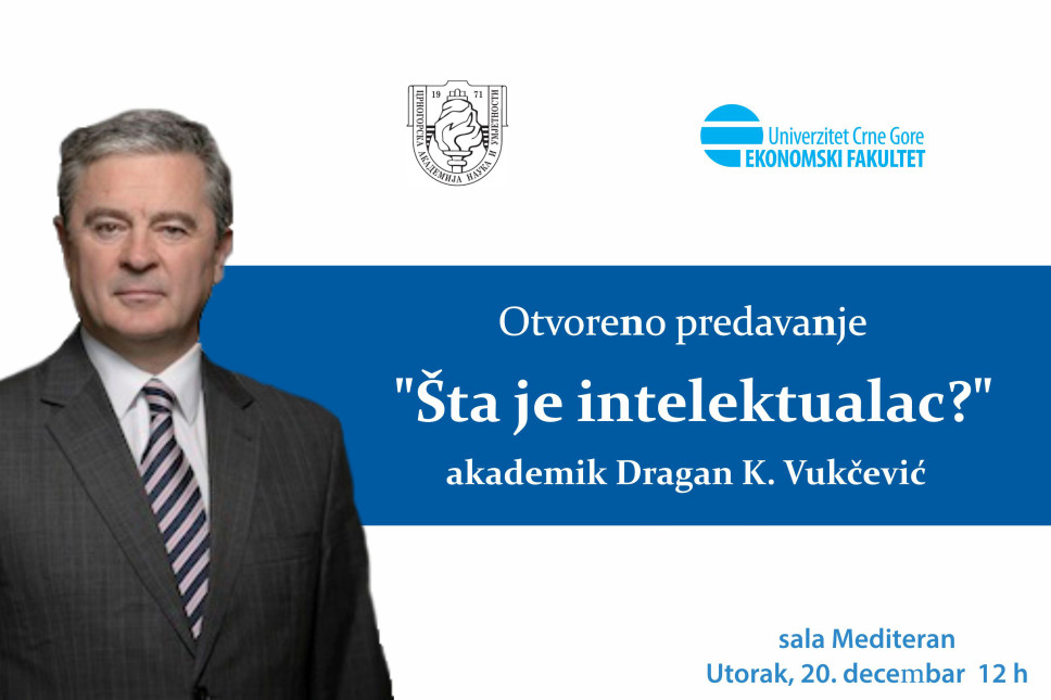 Predavanje akademika Dragana K. Vukčevića na Ekonomskom fakultetu