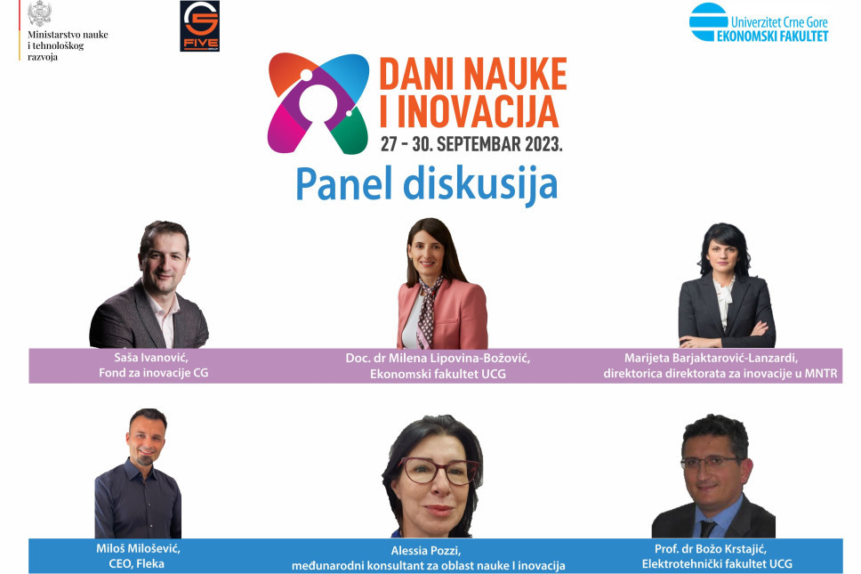 Panel diskusija 27. septembra: Nauka u službi inovacija