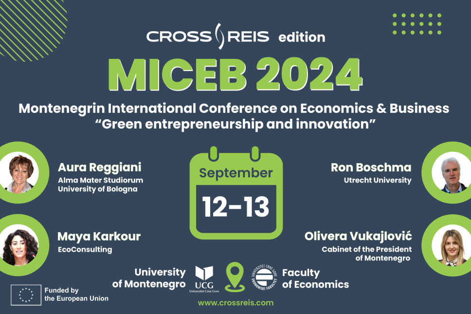 <span class="CyrLatIgnore"> Montenegrin International Conference on Economics & Business –  MICEB 2024 CROSS-REIS EDITION</span>