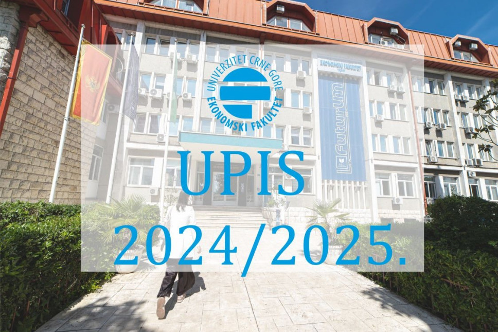 KONKURS za upis 370 studenata na Ekonomski fakultet u studijskoj 2024/25. godini
