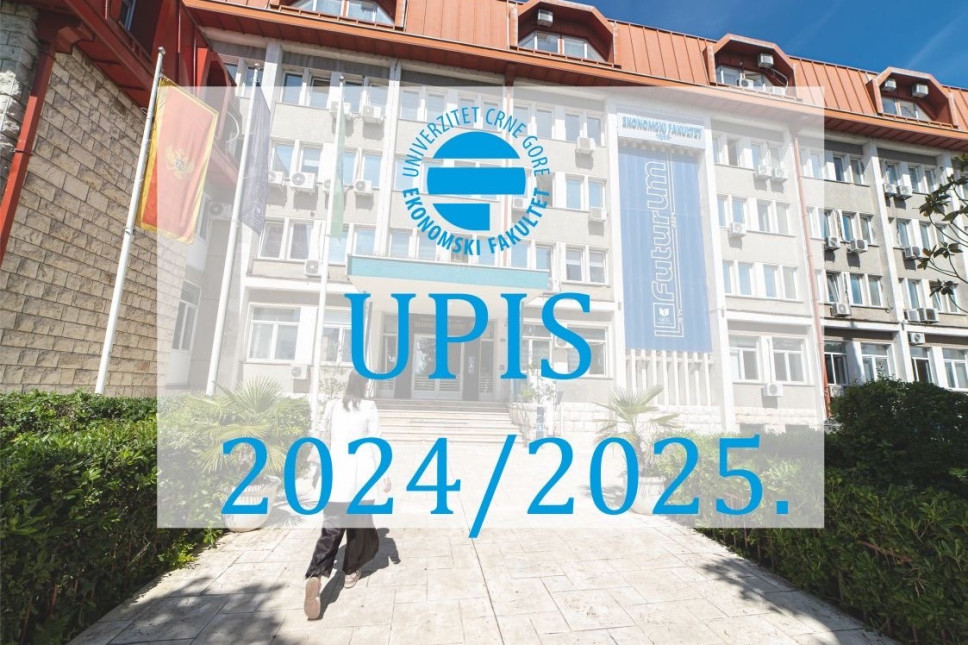 KONKURS za upis studenata na Ekonomski fakultet u studijskoj 2024/25. godini - drugi upisni rok 