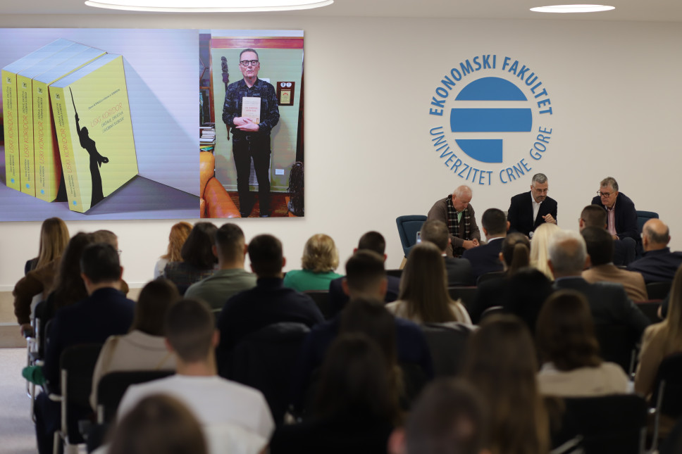 Knjiga koja otkriva tajnu uspjeha nacija - "Uski koridor: države, društva i sudbina slobode" promovisana na Ekonomskom fakultetu