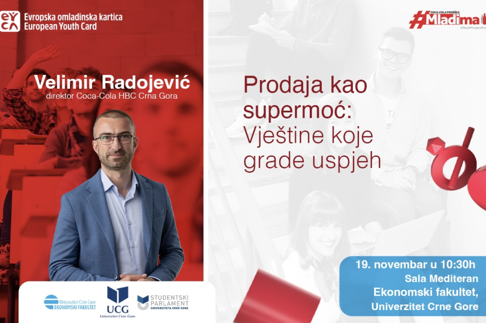 Saznajte sve o vještinama prodaje od direktora kompanije <span class="CyrLatIgnore">Coca-Cola HBC</span> Crna Gora