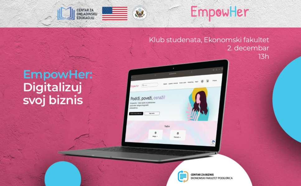 Presentation of the EmpowHer platform at the Faculty of Economics  