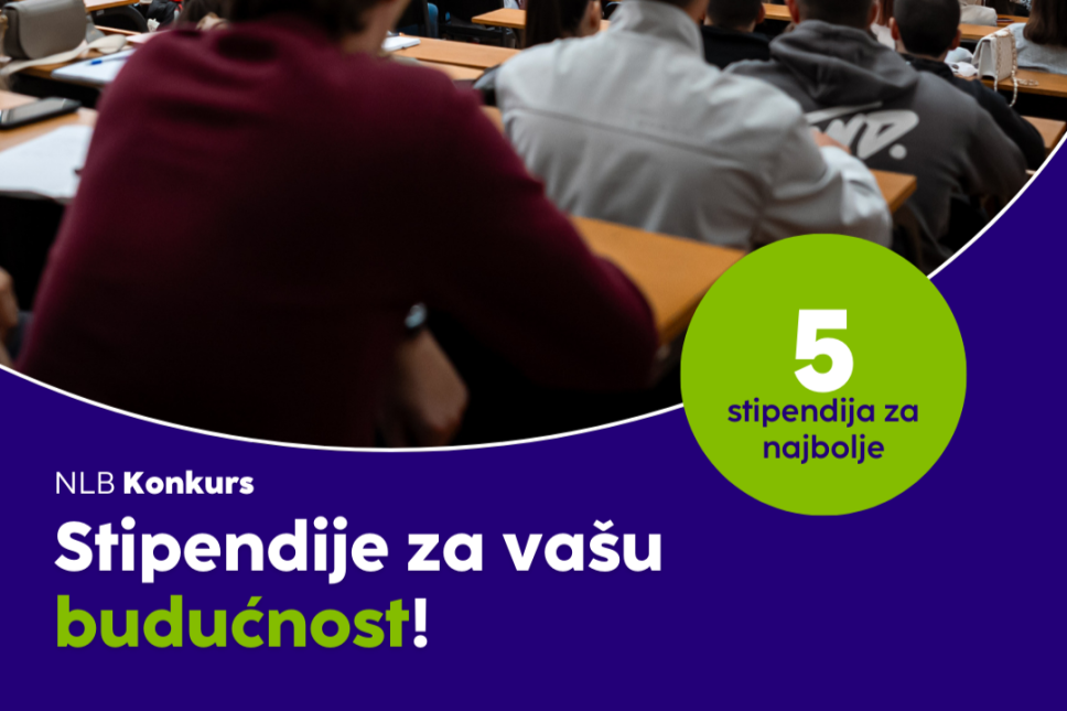 Ekonomski fakultet u saradnji sa NLB bankom raspisuje konkurs za dodjelu do pet stipendija najboljim studentima Ekonomskog fakulteta 
