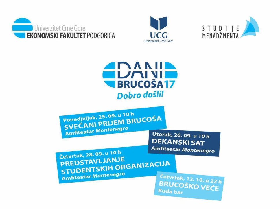 Početak studija - Dani brucoša 2017