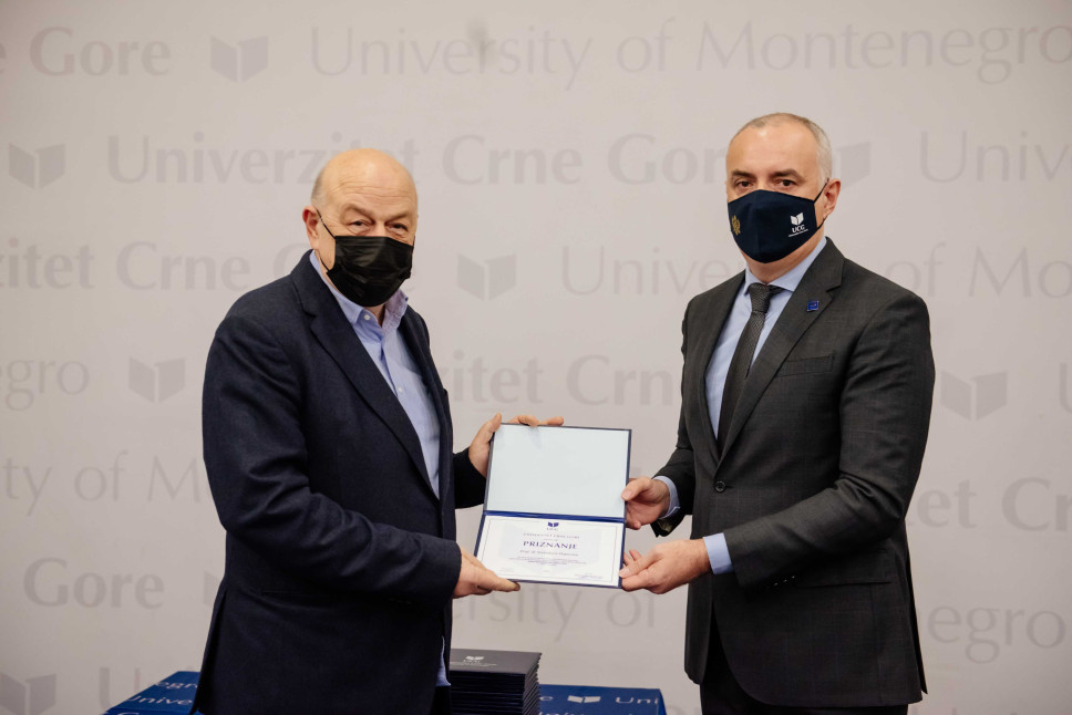  Dobitnik Priznanja Univerziteta Crne Gore prof. dr Svetislav Popović: Istraživanja su lični pečat o svijetu koji nas okružuje