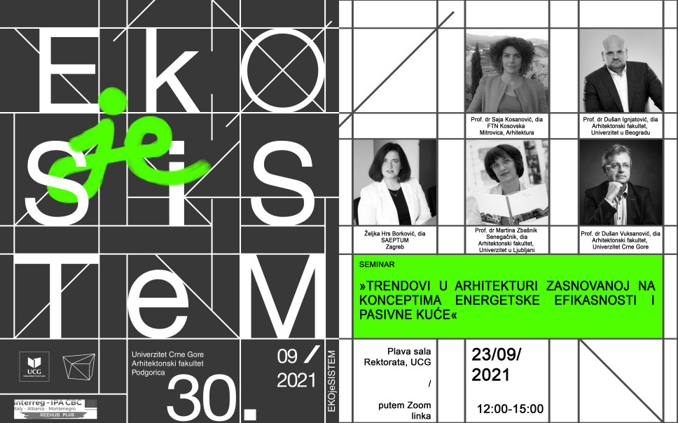  Seminar "Trendovi u arhitekturi zasnovanoj na konceptima energetske efikasnosti i pasivne kuće" 23. septembra