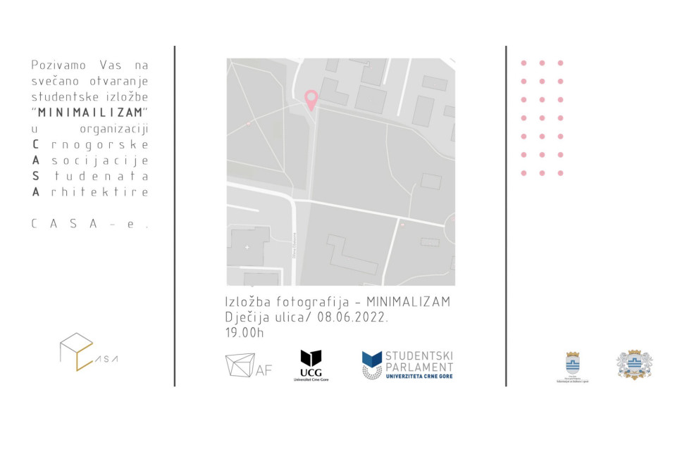 Tonight Opening of the Student Photo Exhibition: MINIMALISM