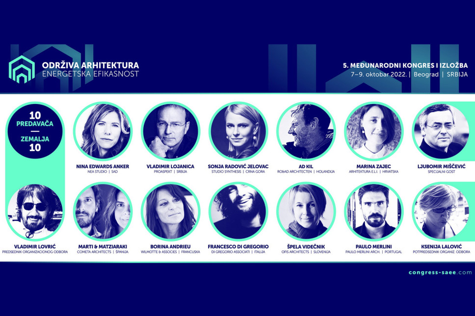 Kotizacije za studente na međunarodnom kongresu Održiva arhitektura - energetska efikasnost