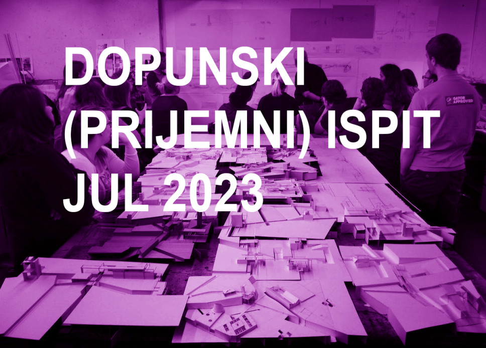 Obavještenje o polaganju prijemnog ispita i preliminarna lista prijavljenih kandidata