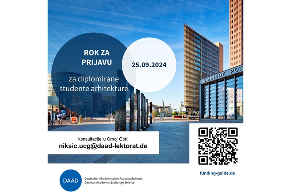 Poziv diplomiranim studentima arhitekture: Prijave za DAAD stipendije