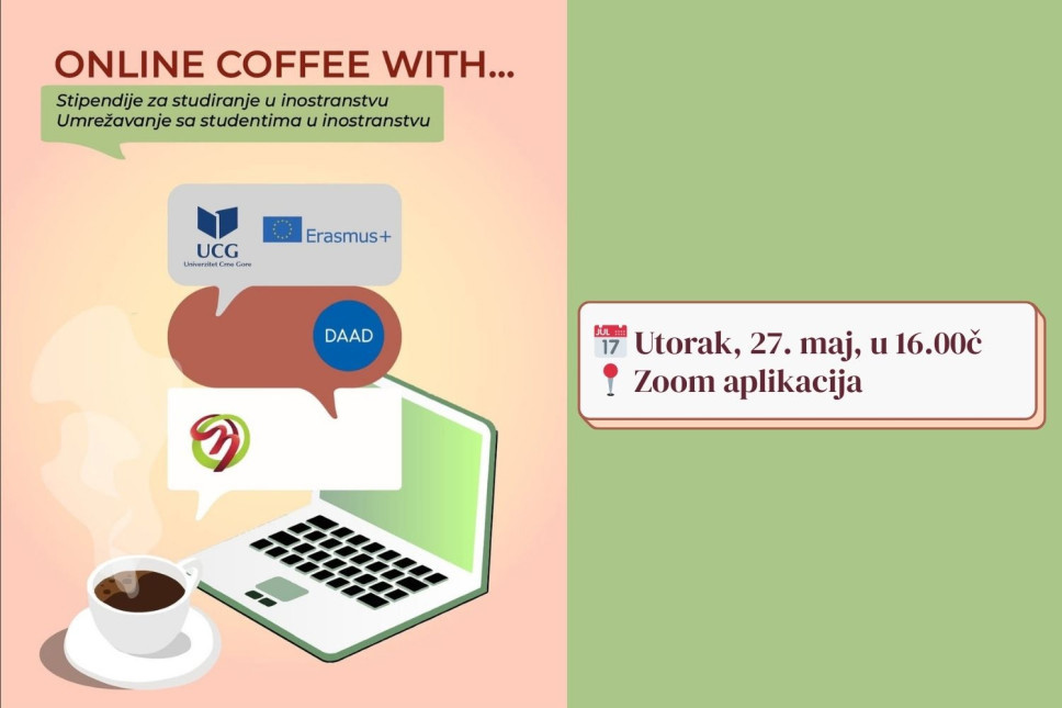 Onlajn kafa sa stipendistima iz Crne Gore: Iskustva studiranja u inostranstvu