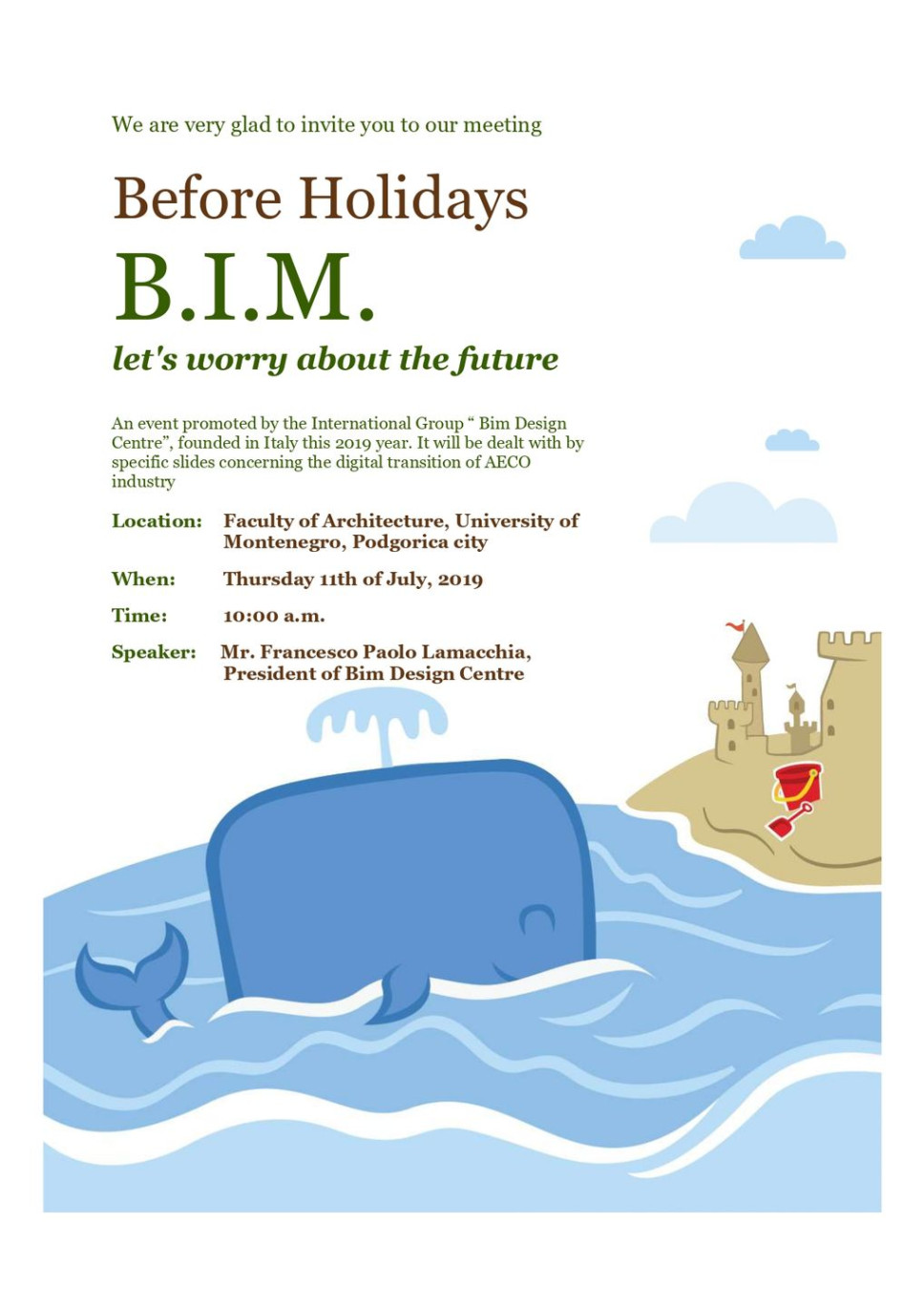 B.I.M Design Center Presentation on July 11th 