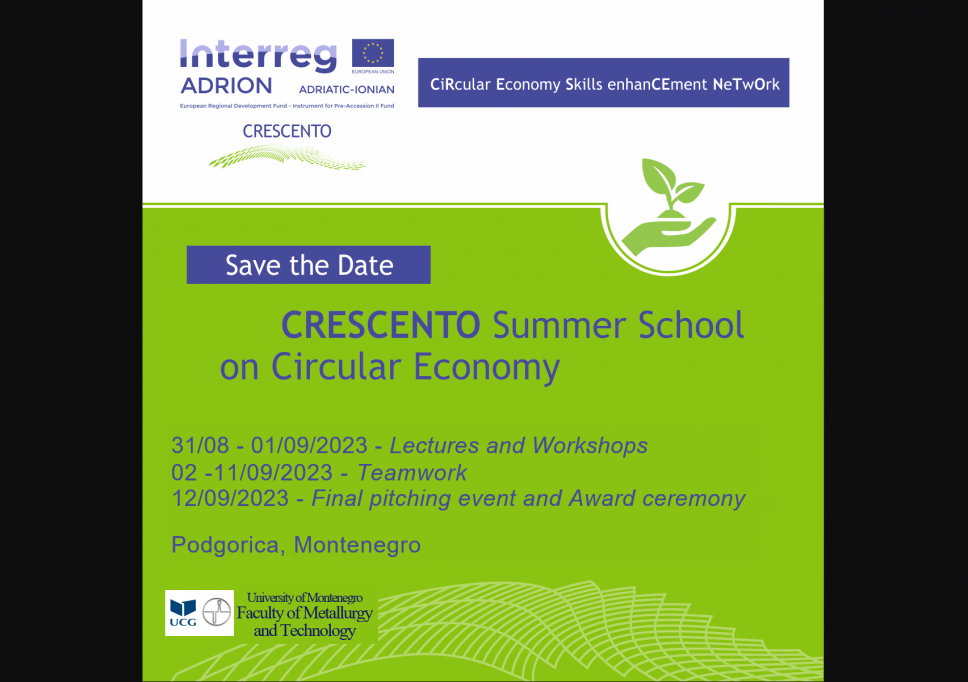 CRESCENTO Summer School on Circular Economy