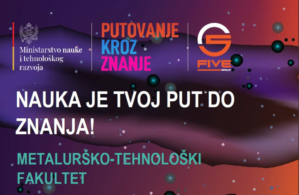 Poziv za učešće u STEM radionicama na MTF-u: Nauka je tvoj put do znanja