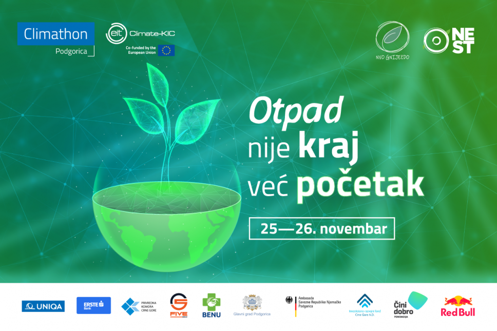 Applications for Climathon Podgorica 2023 are open until November 14th