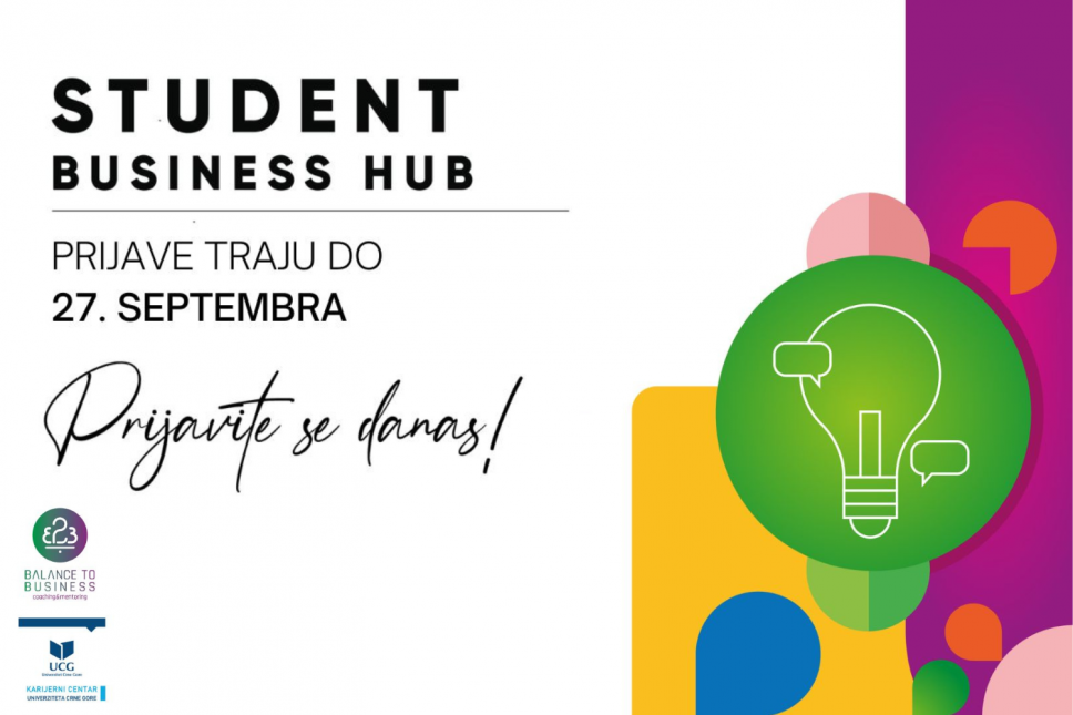 Prijave za sedmi Student Business Hub do 27. septembra