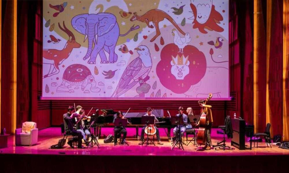 Students of the Academy of Music in the multimedia project „The Carnival of the Animals“ 