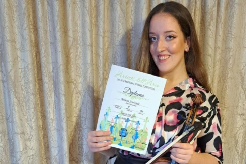 MA Student Milena Jovićević Awarded First Prize at International String Competition in Novi Sad