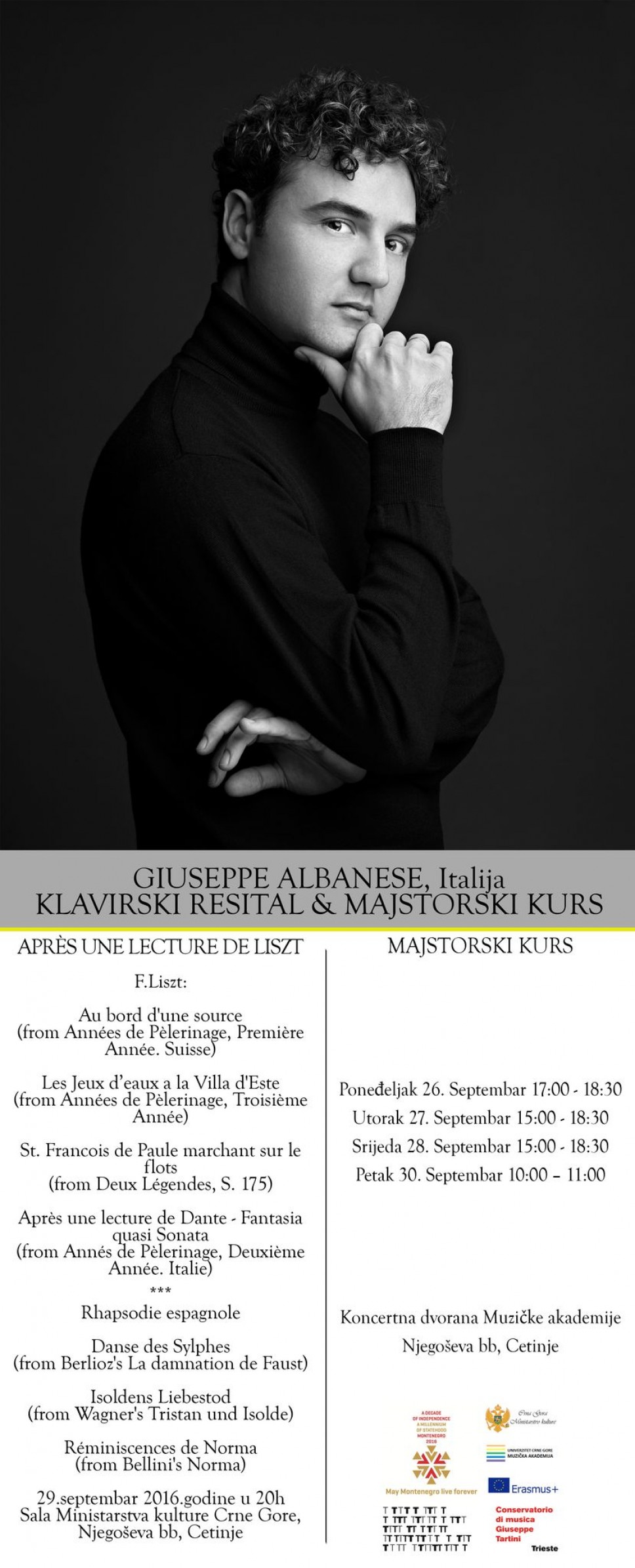 Concert and masterclass, Giuseppe Albanese