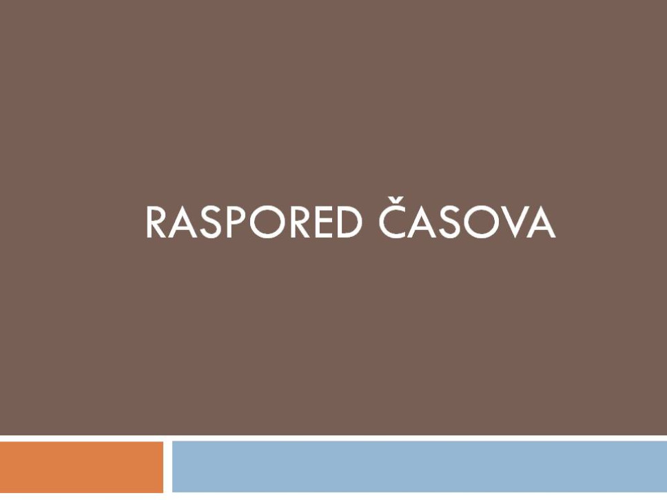 Raspored časova 