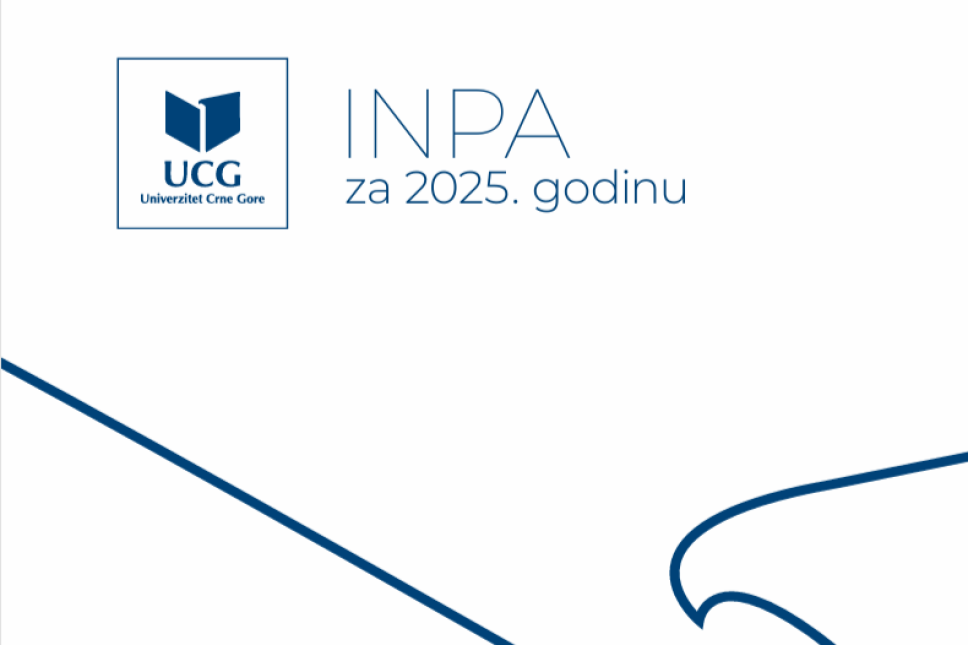 UCG objavio Izvještaj o radu za 2025: INPA kao novi instrument vrednovanja naučne produktivnosti