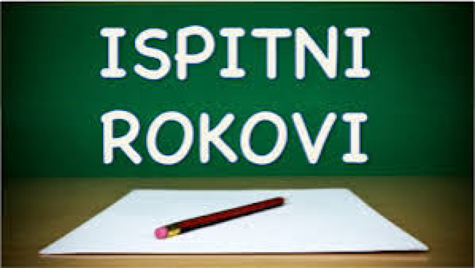 Termini polaganja ispita u avgustovsko - septembarskom ispitnom roku