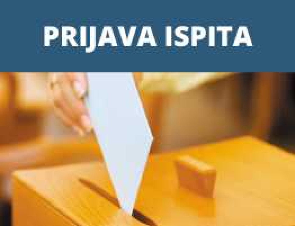PRIJAVA ISPITA ZA SEPTEMBARSKI ISPITNI ROK
