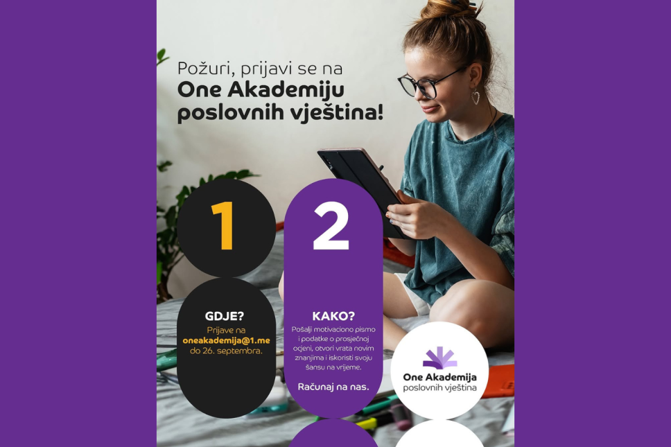 Otvorene prijave za One Akademiju poslovnih vještina: tvoj prvi korak u poslovni svijet
