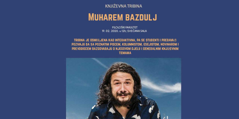 Književna tribina sa Muharemom Bazduljom